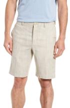 Men's Tommy Bahama Harbor Herringbone Linen Blend Shorts, Size - Brown