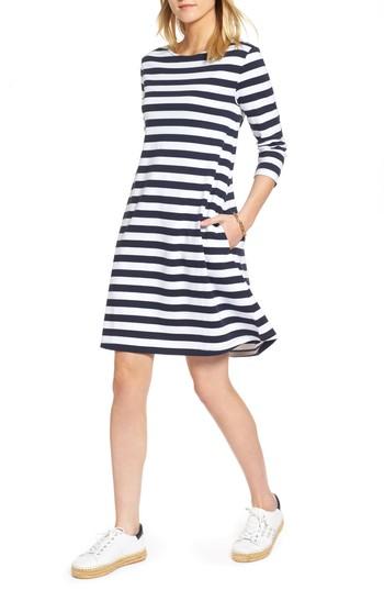 Women's 1901 Tie Back Stripe Knit Dress - Blue
