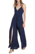 Women's Socialite Split Leg Jumpsuit - Blue