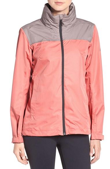 Women's Adidas 'wandertag' Climaproof Waterproof Jacket - Green