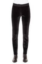Women's Akris Punto Mara Velvet & Jersey Pants - Black
