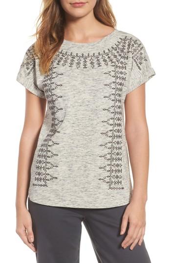 Women's Nic+zoe Henna Short Sleeve Top - Grey