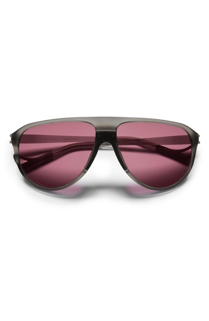 Men's District Vision Yukari 60mm Aviator Sunglasses - Grey/ Black