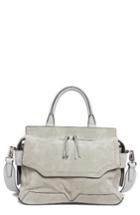 Rag & Bone Micro Pilot Suede & Leather Satchel - Metallic