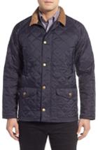 Men's Barbour 'canterdale' Slim Fit Water-resistant Diamond Quilted Jacket, Size - Blue