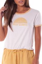 Women's Rhythm Golden Tee - White
