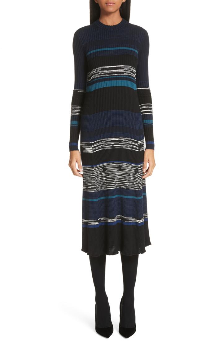 Women's Proenza Schouler Stripe Knit Midi Dress