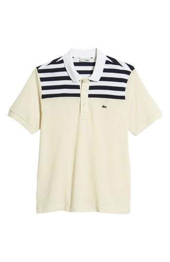 Men's Lacoste 85th Anniversary Polo (xs) - Beige