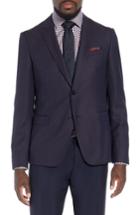 Men's Boss X Nordstrom Nobis Trim Fit Wool Blazer L - Blue