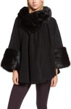 Women's Parkhurst Chelsea Cape With Faux Fur Trim