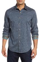 Men's Robert Graham Ellis Classic Fit Sport Shirt - Blue