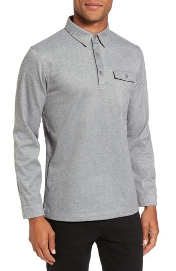 Men's Twentymetrictons Long Sleeve Polo - Grey