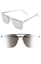 Women's Circus By Sam Edelman 56mm Flat Top Sunglasses - Silver
