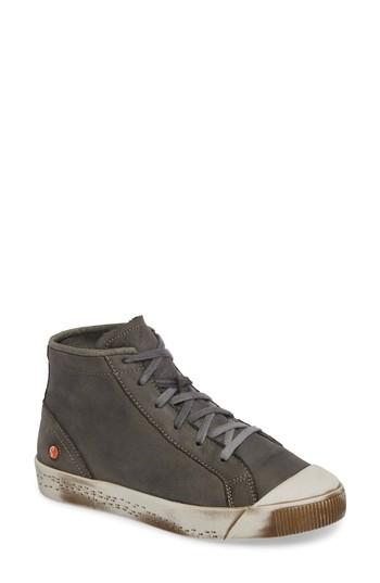 Women's Softinos By Fly London Kip High Top Sneaker .5-7us / 37eu - Green