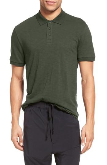 Men's Vince Slim Fit Slub Polo, Size - Green