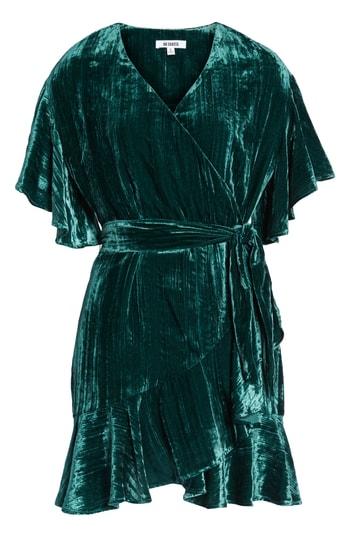 Women's Bb Dakota Night Fever Velvet Wrap Dress