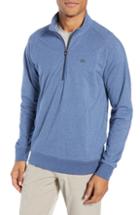 Men's Travis Mathew Zachary Half Zip Pullover - Blue