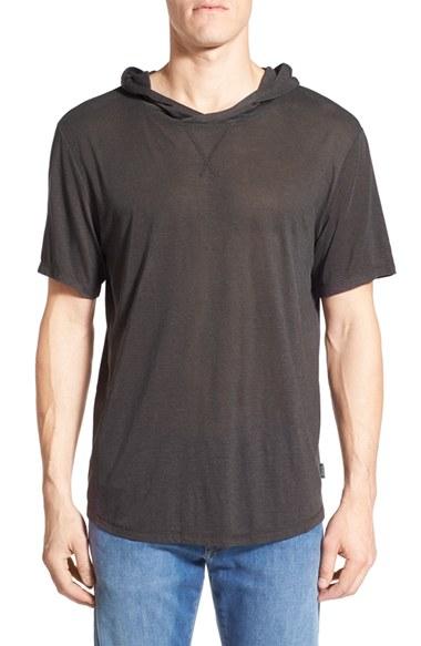 Men's Threads For Thought 'moody' Marled Short Sleeve Hoodie