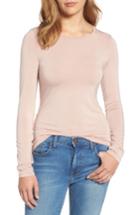 Women's Halogen Long Sleeve Modal Blend Tee - Pink