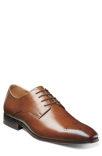 Men's Florsheim Corbetta Medallion Toe Derby .5 D - Brown
