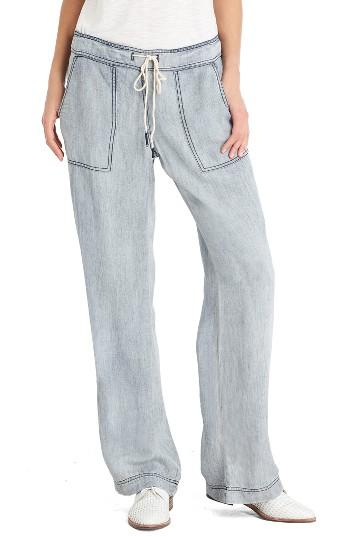 Women's Michael Stars Chambray Pants - Blue