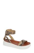 Women's Mia Ellen-s Snake Print Platform Sandal .5 M - Beige