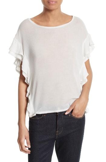 Women's Iro Dalia Ruffle Top - Beige