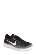 Women's Nike 'free Rn Distance' Running Shoe .5 M - Black