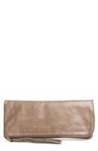 Hobo Raine Calfskin Leather Foldover Clutch -