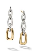 Women's David Yurman Wellesley Link Drop Earrings With 18k Gold