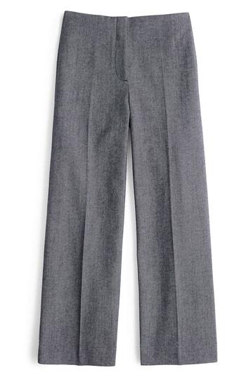 Women's J.crew Collection Crop Trousers - Blue