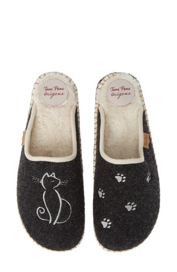 Women's Toni Pons Mysen Faux Fur Lined Espadrille Slipper .5-6us / 36eu - Black
