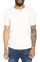 Men's Frame Slim Fit Henley T-shirt, Size - White