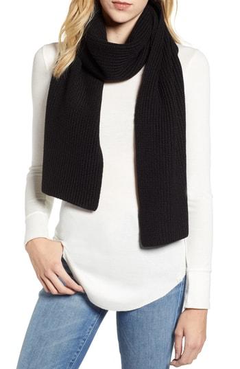 Women's Allsaints Half Cardigan Scarf, Size - Black