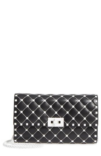 Valentino Garavani Rockstud Matelasse Leather Shoulder Bag - Pink