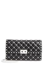 Valentino Garavani Rockstud Matelasse Leather Shoulder Bag - Pink