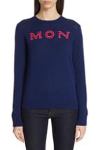 Women's Moncler Embroidered Cashmere Sweater - Pink