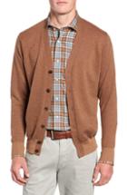 Men's Peter Millar Collection English Manor Cardigan, Size - Brown