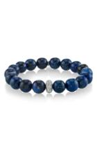 Women's Sheryl Lowe Dumoriterite Bracelet With Pave Diamond