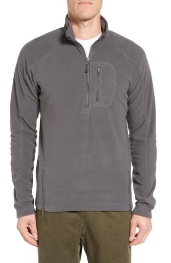 Men's Gramicci Utility Quarter Zip Fleece Sweater - Grey