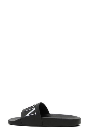 Women's Valentino Garavani Logo Slide Sandal Us / 35eu - Black