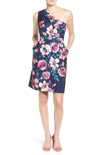 Women's Eliza J One-shoulder Sheath Dress