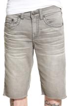 Men's True Religion Brand Jeans 'geno' Cutoff Denim Shorts - Grey
