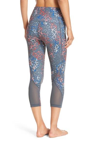 Women's Zella 'hatha' High Waist Crop Leggings - Grey