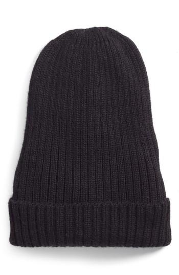Women's Lamini Nolita Alpaca Rib Knit Beanie - Black