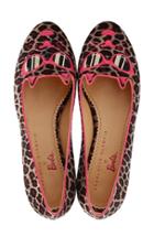 Women's Charlotte Olympia X Barbie Pretty In Pink Kitty Flat Eu - Brown