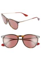 Women's Ray-ban Erika Classic 54mm Sunglasses - Tortoise/ Red Solid