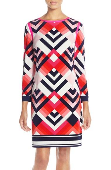 Women's Eliza J Print Jersey Sheath Dress