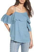 Women's Somedays Lovin Chasing The Sky Off The Shoulder Top - Blue