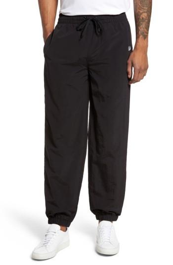 Men's Fred Perry Monochrome Tennis Pants - Black